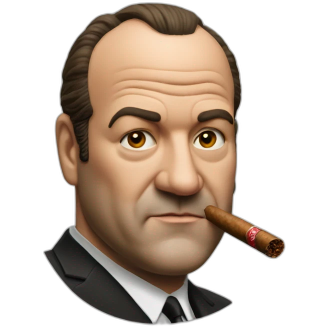 tony soprano with a cigar emoji