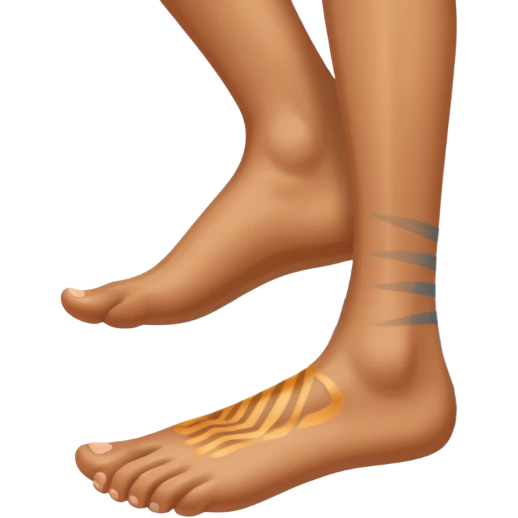 a shoe with a foot inside, stepping and showing a clear shoe print below. and leg with motion line







 emoji
