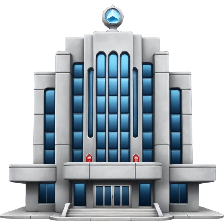 The dark building of the vodka  emoji