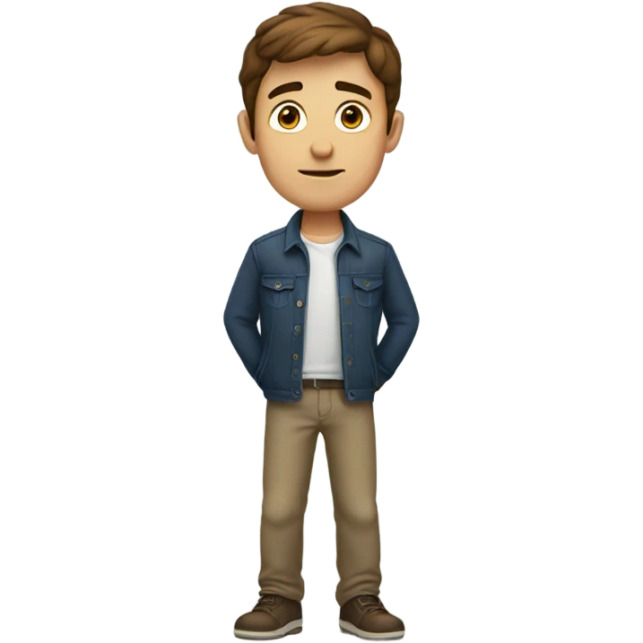 A brown haired guy that is a shortie  emoji