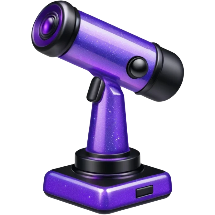 glitter purple and joystick emoji