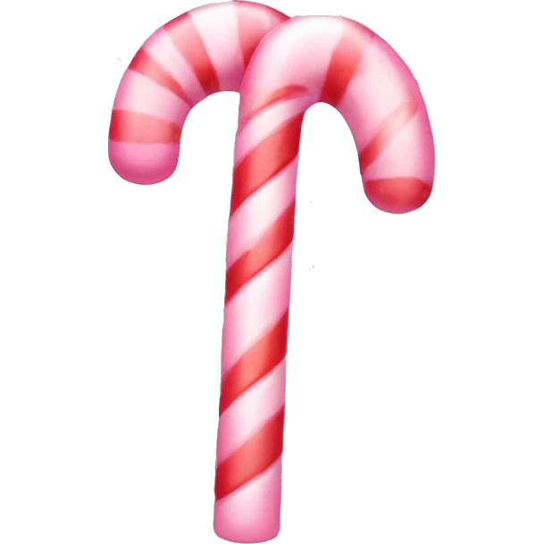 One pastell pink candycane emoji