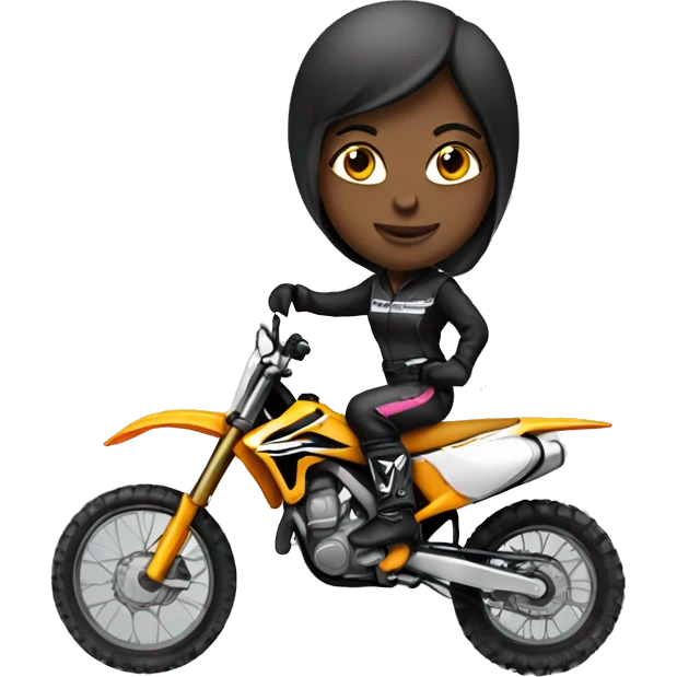 motocross women emoji