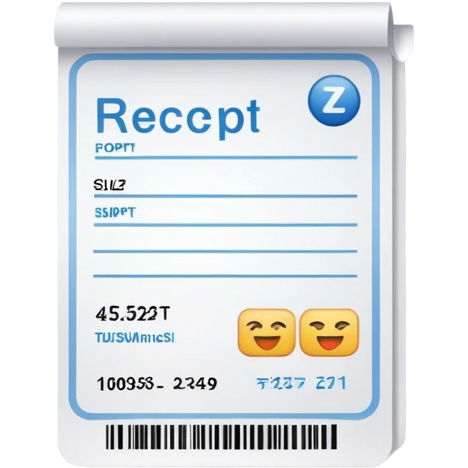 receipt emoji