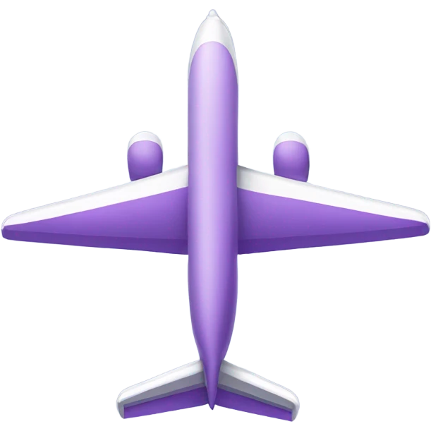 Light purple Airplane emoji