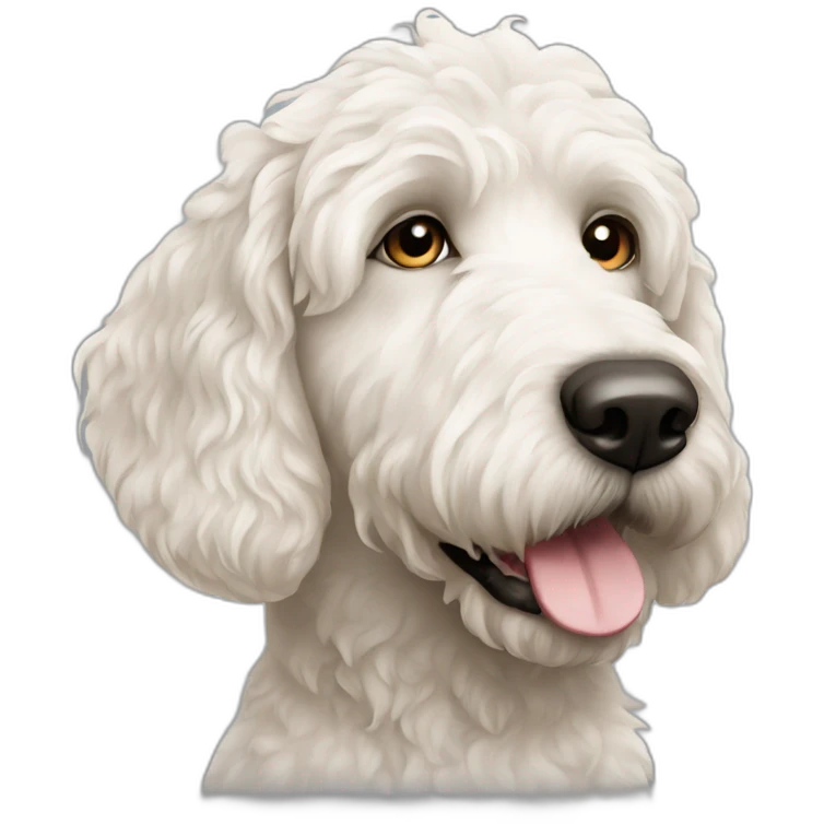 white-labradoodle-with-black-spot-around-left-eye emoji