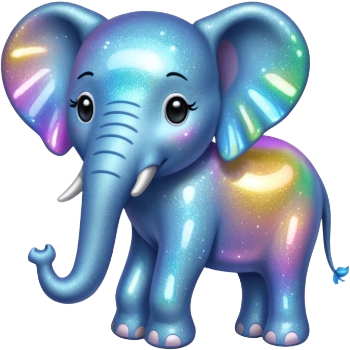 Glitter elephant  emoji