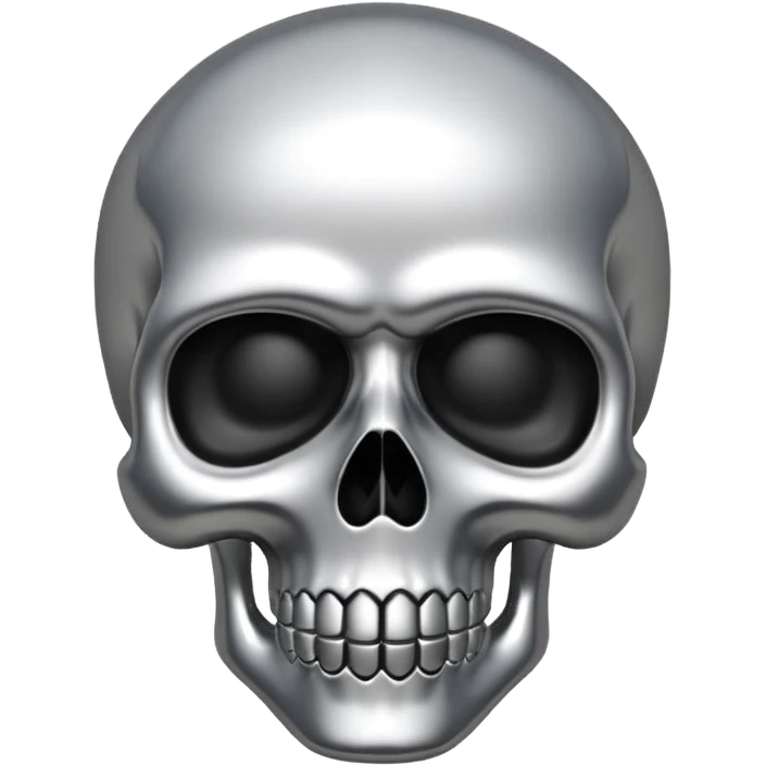 Chrome hearts skull emoji