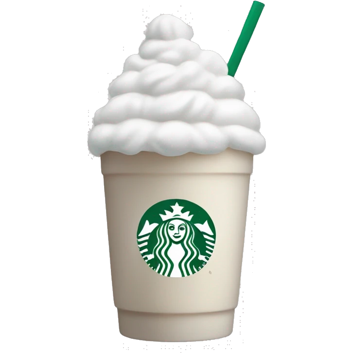 Starbucks cold foam emoji