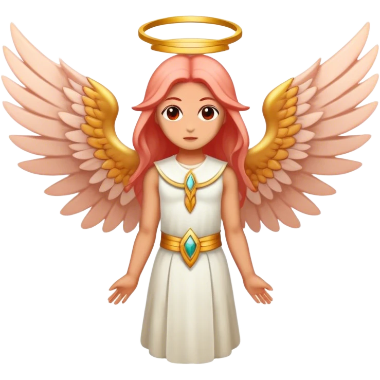 6 winged seraphim light red emoji