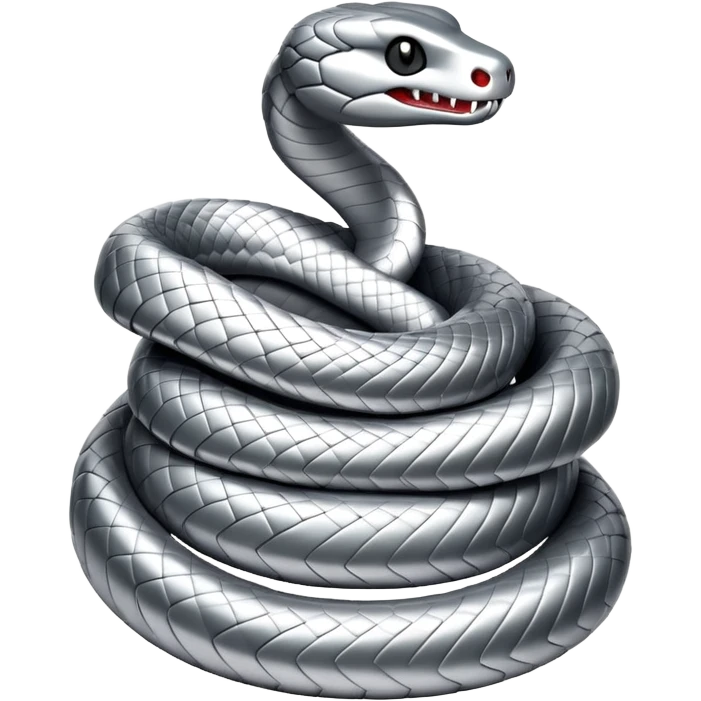 Silver snake emoji
