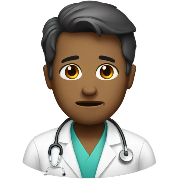 Crying doctor  emoji