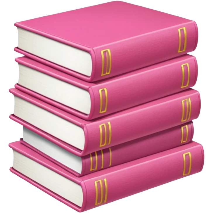 Pink books  emoji