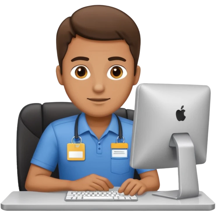 The man working at the computer store emoji