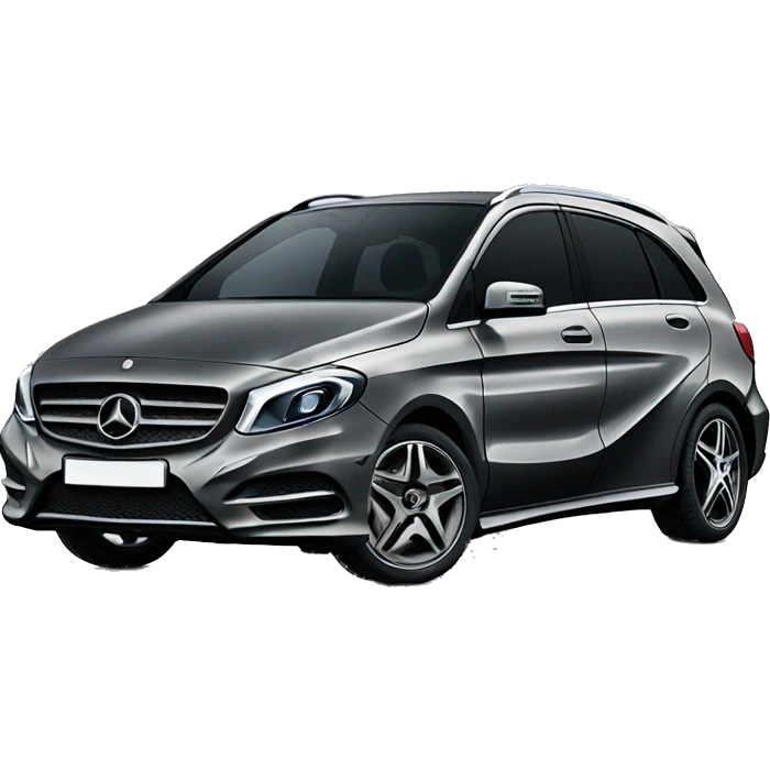 Black Mercedes B200 emoji