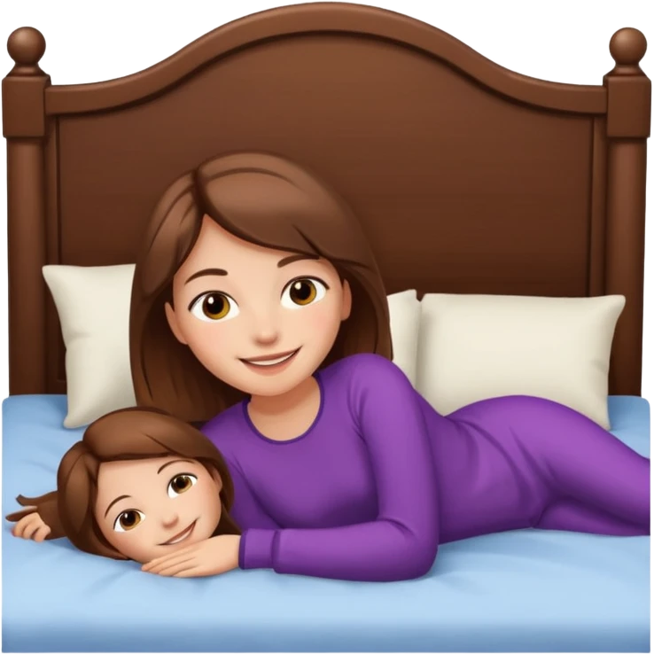 lying on bed brown hair girl just chill emoji
