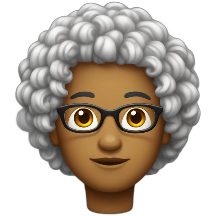 Métisse avec cheveux bouclé  emoji