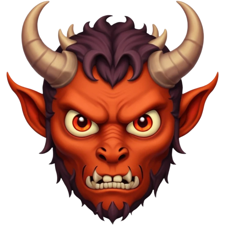 man with demon personality emoji