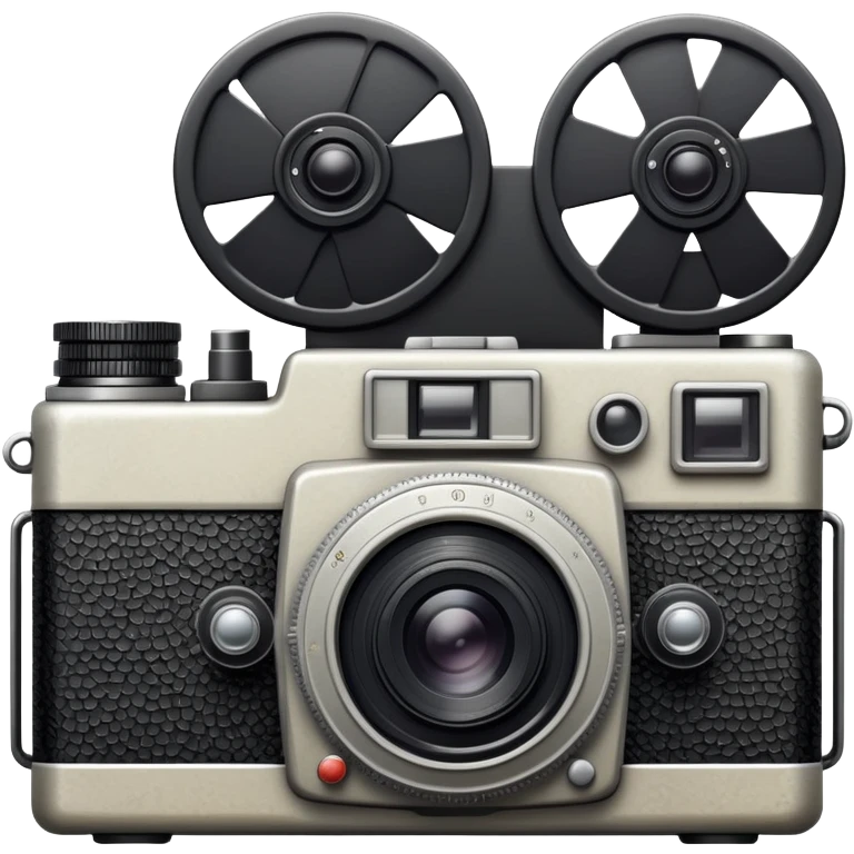 vintage film camera with indie aesthetic emoji
