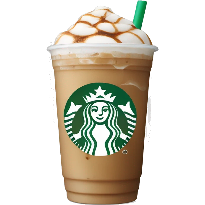 Starbucks iced latte emoji