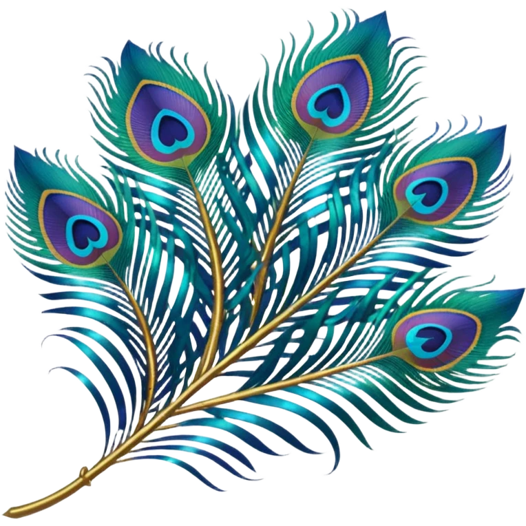Peacock feathers emoji