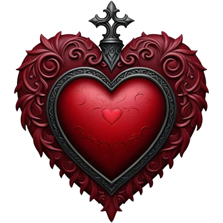 gothic heart emoji