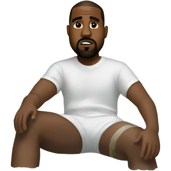 kanye west sitting in a jacuzzi emoji