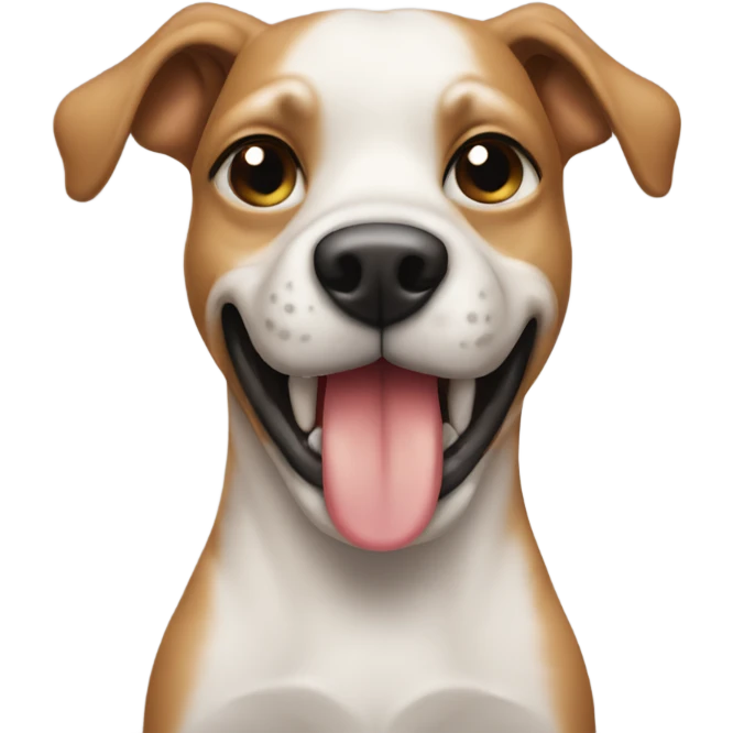 Dog with nails on middle finger  emoji