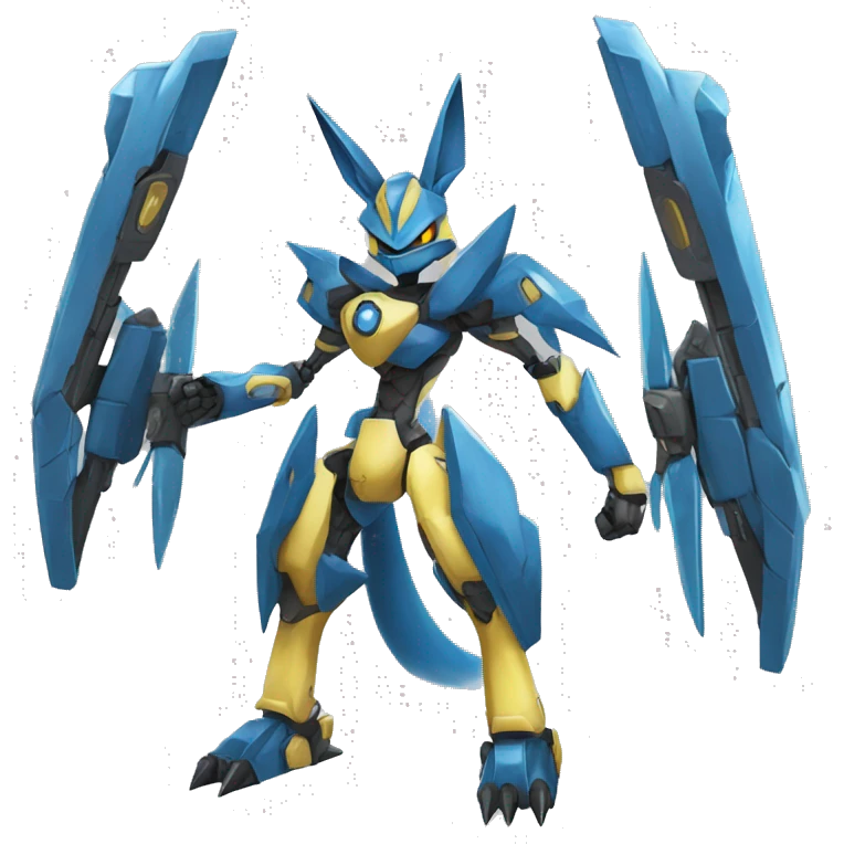 Lucario-Zeraora-medabot-Mecha full body emoji