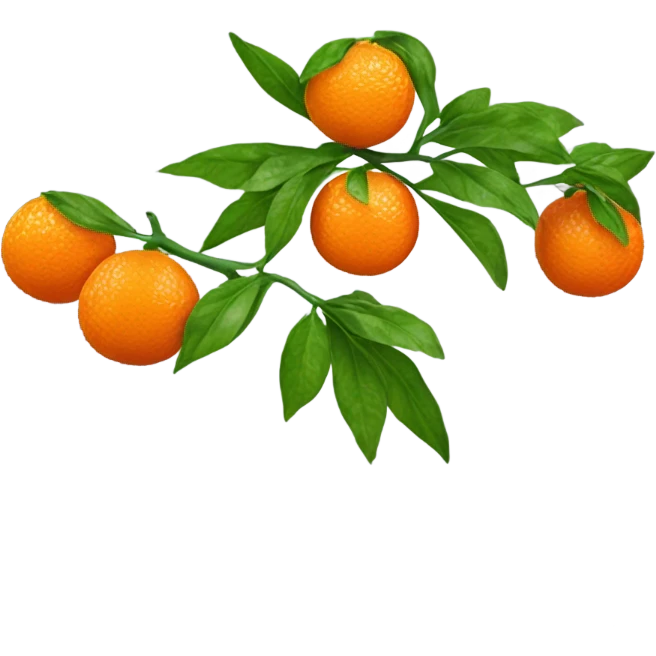 Tangerine emoji
