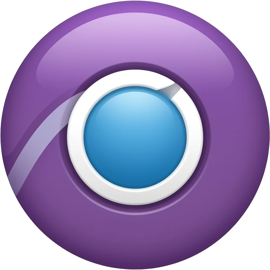dark purple google chrome logo emoji