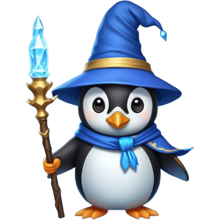 Penguin Wizard emoji