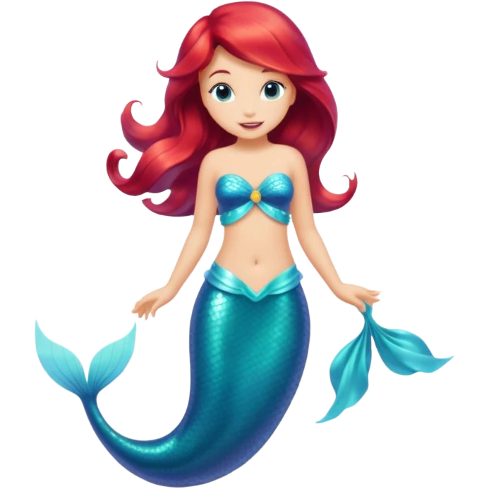 Little mermaid’s dress emoji