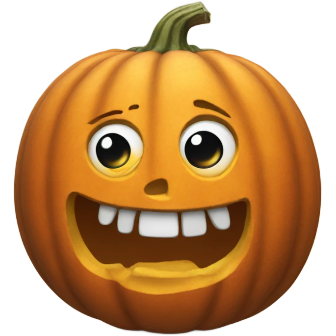 Real pumpkin emoji