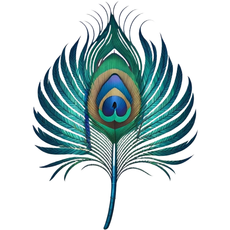 Peacock feather  emoji