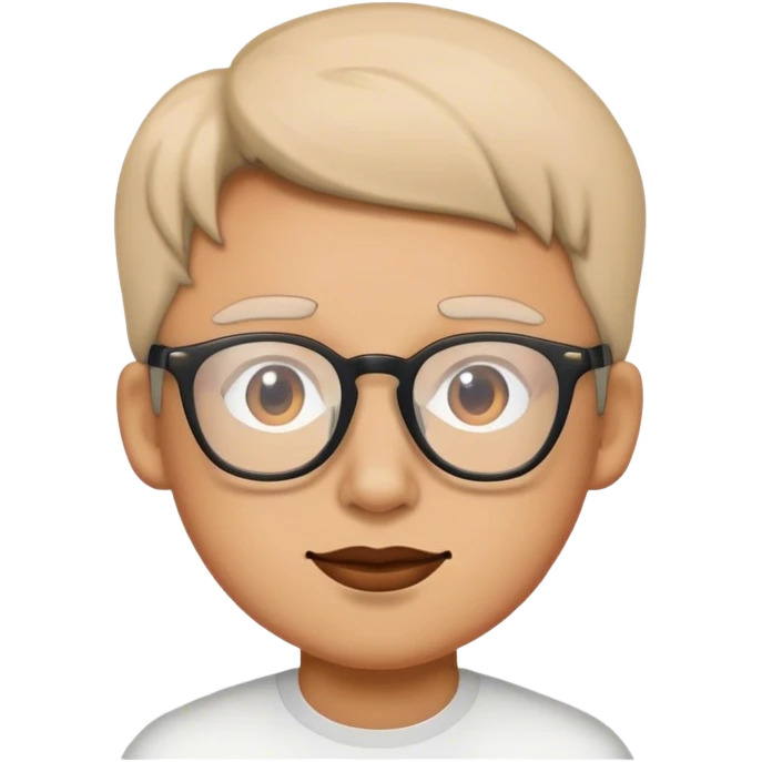 Persona con anteojos de emoji