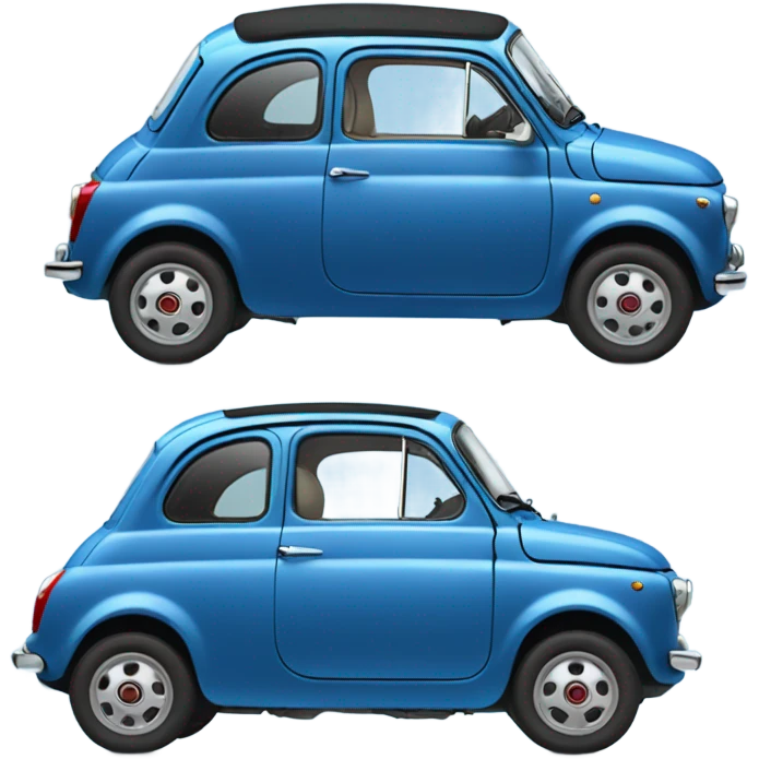 blue fiat 500 emoji
