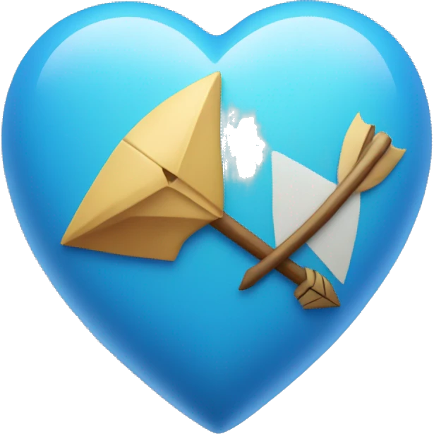 blue heart with arrow through it 💘 emoji
