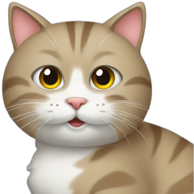 Cat on a computer emoji