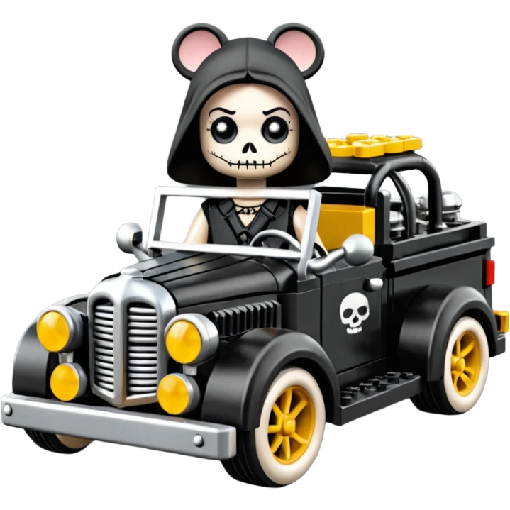 Lego Wednesday Adam’s Rat truck hot rod  emoji