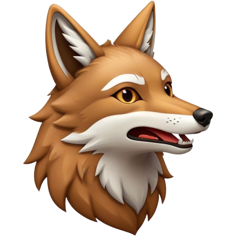 Coyote howls  emoji