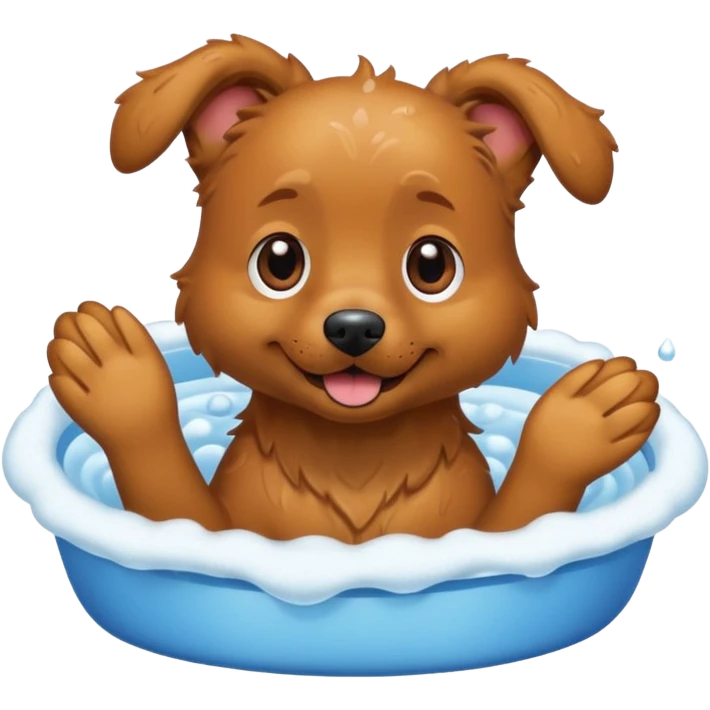 Dog bath emoji