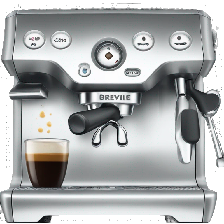 Black Breville espresso machine  emoji