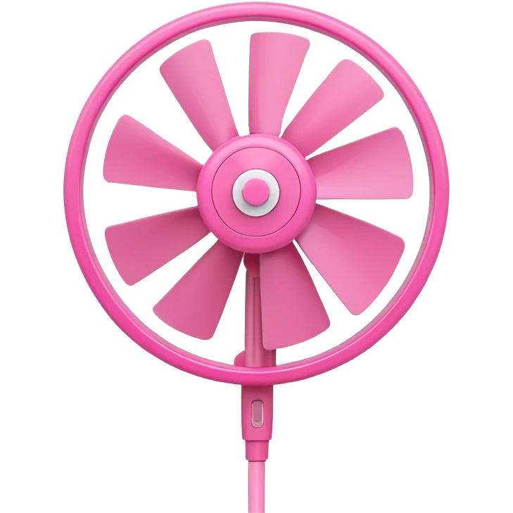Pink fan  emoji