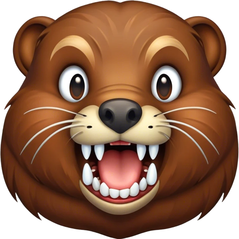 Beaver with big teeth  emoji