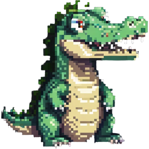 detailed crocodile emoji