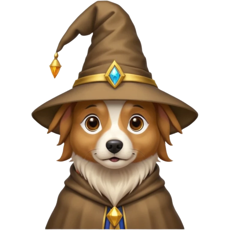 Dog wizard emoji