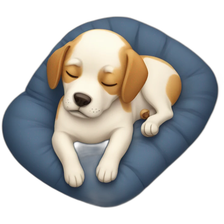 Tow-dog-sleep emoji