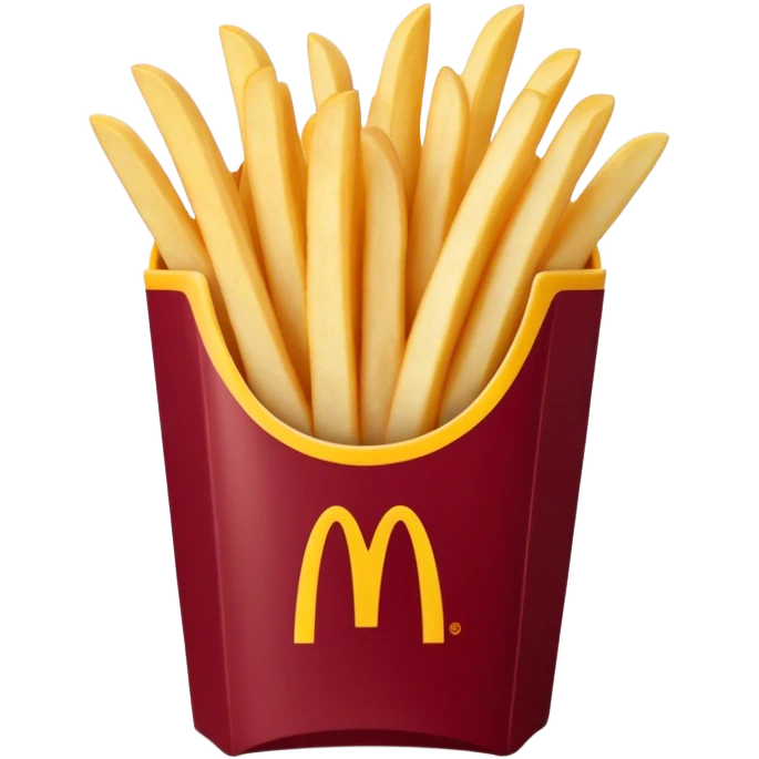 Burgundy mcdonalds french fries emoji