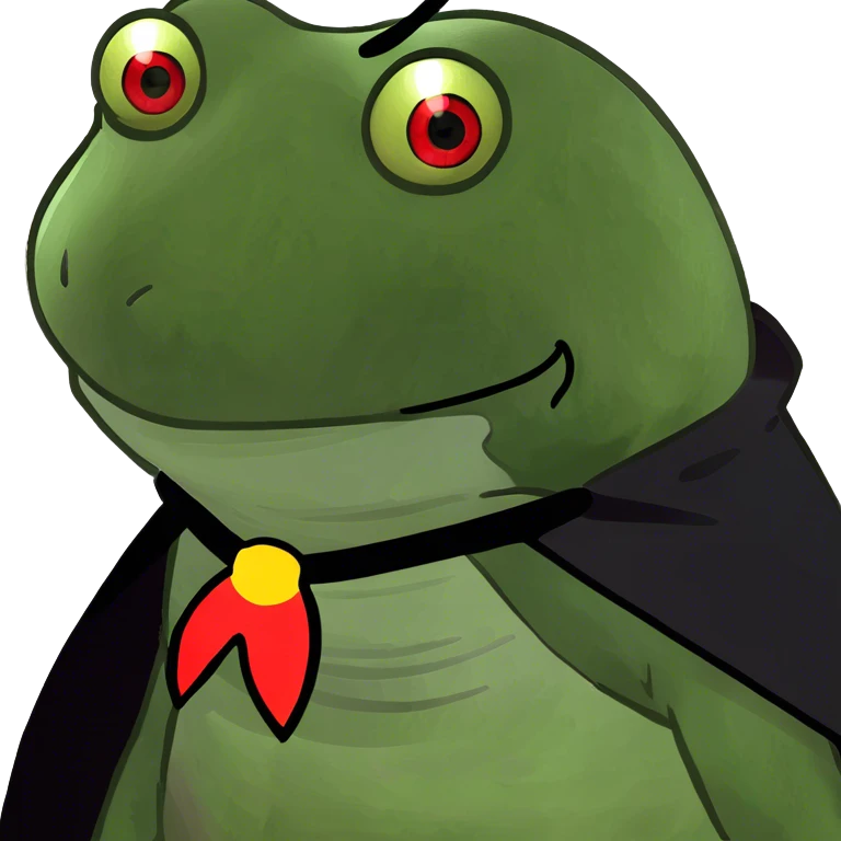 Evil smile with red eyes emoji